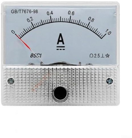 Amperometro analogico 85C1 DC Corrente Meter 0 ~ 1A Tipo Puntatore Calibro Pannello per Power Mining Metallurgia Circuiti
