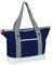 noTrash2003 Trendige Strandtasche im Blau Weissen Maritimen Look als Weekender Shopper Badetasche Beachbag mit langen Henkeln Innentasche und pflegeleichtem Material