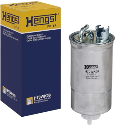 HENGST - Kraftstofffilter H70WK08 - Hochwertiger Kraftstoff-Leitungsfilter für KFZ - Entfernt Staub und Schmutz aus Otto- oder Dieselmotoren - Schützt das Einspritzsystem | H70WK08 passend für A3 A4 A6