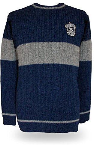 Harry Potter Quidditch Ravenclaw tröja original från filmen lammull – M
