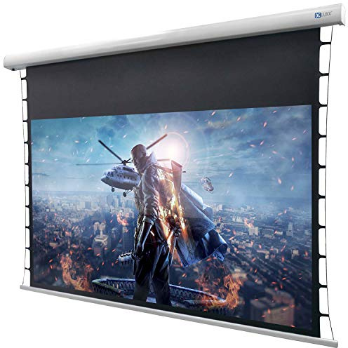 DELUXX Cinema Motorleinwand Tension 265 x 149cm, 120' - DARKVISION