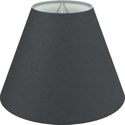 Wogati® Premium Lampenschirm | Größe: M | Farbe: Schwarz | E27 | konisch | Baumwolle | für Stehlampen, Hängelampen, Tischlampen, Deckenlampen