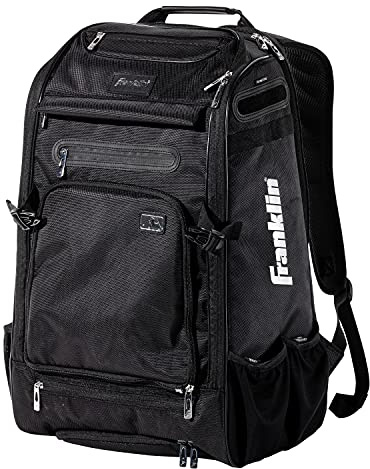 Franklin Sports Baseball + Fastpitch Softball Bags - Adult + Youth Equipment Backpacks - Bat Packs for Bats, Helmet + Cleats - MLB + USA Softball Backpacks