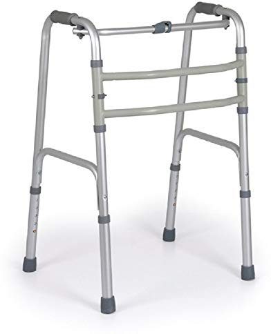 Andador de Aluminio Plegable Sin Ruedas Doble Función Clik