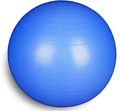 FSTBB75B Total Body Balance Ball | Swisse Ball (55 65 75 85 95 cm) | Schweizball groß für Yoga, Pilates, Fitnessstudio, Schwangerschaft, Verstärkung, Gymnastik (Blau, 75 cm)