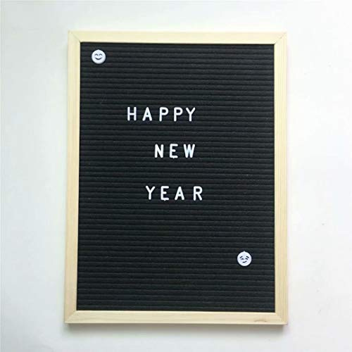 FBSHOP(TM) Letterboard-Fotorahmen, 12x16 Buchstaben Tafel Buchstabenbrett Rillentafel Stecktafel, Babypartygeschenk, Babymitteilung,mit enthält 920 Zeichen und Emoji & Zahlen & Ständer