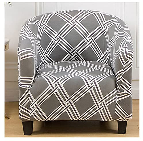 Sesselhusse Bunt Cocktailsessel Retro Sesselbezug/Sesselüberwurf Sesselhusse Sesselschoner mit Modern Muster Elastisch Stretch Husse für Clubsessel Loungesessel Cocktailsessel