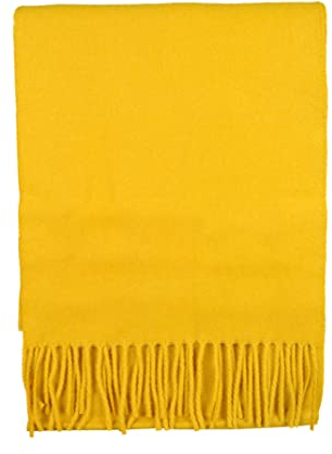 Toutacoo, Schal Wolle, Wollschal - Damen & Herren - (17a-Gelber Ocker)