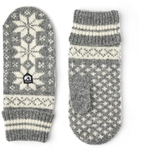 HESTRA Isvik Handschuhe, Grey-Offwhite, EU 10
