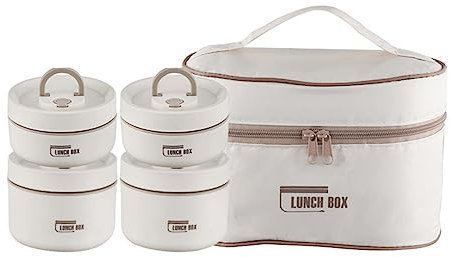 LANMOU Fiambrera de Acero Inoxidable, Recipiente Aislante para Alimentos Calientes Fiambrera Apilable Fiambrera Térmica de Acero Inoxidable Fiambrera Prueba de Fugas para Adultos Niños-Sin BPA