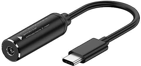 CY Cable DC 20V Jack 3.5x1.3mm Input to USB-C Type-C Output 90 Degree Right Angled Power Plug Charge Cable 65W PD9V 5V 20V