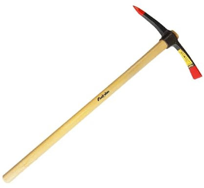 La zappa Piccone italiano TOP con occhio ovale e manico realizzato in frassino verniciato 1,5 kg