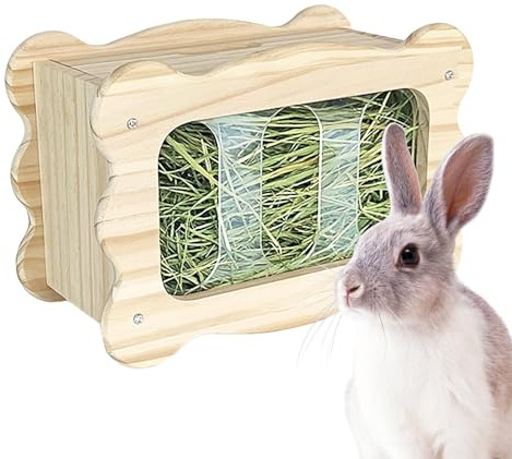 Chaies Heuraufe für Kaninchen,Heuraupe für Kaninchen,Heuhalter aus | Käfigzubehör für Kleintiere, Heubox für Meerschweinchen, Hasen, Hamster, Futterspenderständer