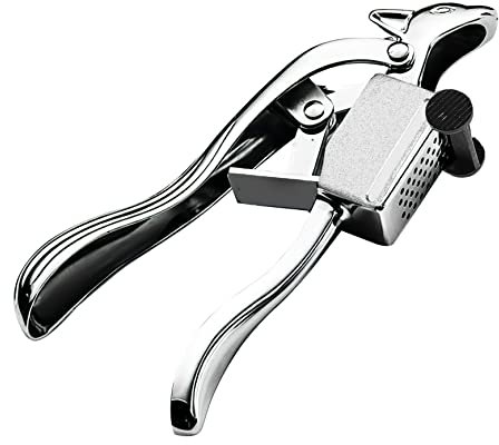 Knoblauchpresse Manueller Knoblauchzerkleinerer aus Edelstahl
