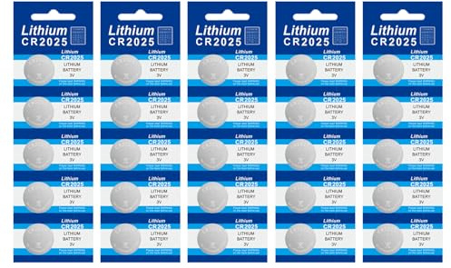 Lot de 25 piles bouton au lithium 3 V CR927/CR1220/CR1620/CR1632/CR2016/CR2025/CR2032/CR2450
