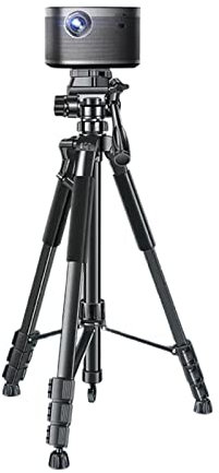 Xumh2024-3 Projector Mount Stand Home Projector Support Floor Mounted Hole Free Telescopic Tripod Universal Desktop Bedside Sofa Portable Triangular Support Adjustable Projector Stand(180cm)