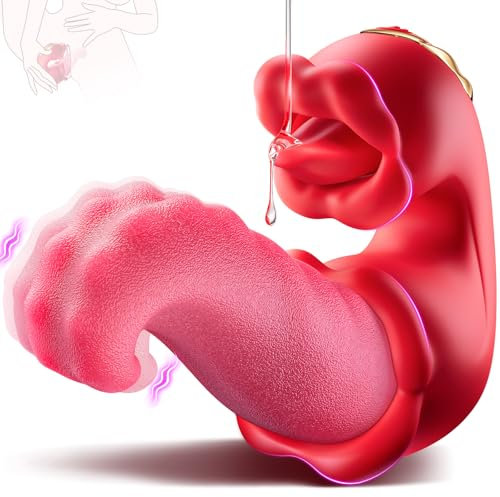 Vibration für frauen Zunge Vibrator,Sex Spielzeug für die Frau 3 in 1 Vibratorensets für frauen klitoris mit 10 Swing Modus, Sex spielzeug für die paare Bruststimulatoren Klemmen Sex toyset für woman