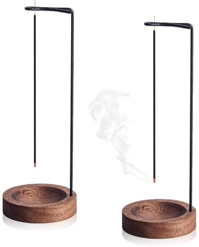 1 PCS Incense Holder, Upside Down Incense Stick Holders Joss Stick Holder Sticks Holder Ash Catcher Window Sill Decorations for Counters, Meditation Room, Yoga, Home, Office (Brown)