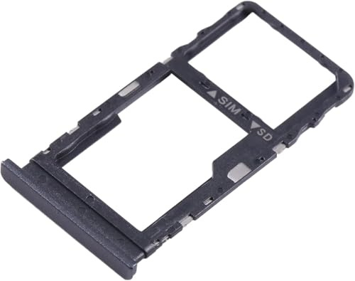 Plateau de rechange compatible avec TCL 405 406 408 T506D T506K T507D T507U T507A Chariot support adaptateur fente porte-carte SIM + compartiment mémoire micro SD (Noir)