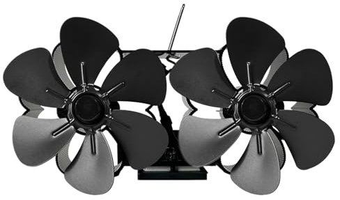 Ventilador de estufa de leña accionado por calor,Ventilador de chimenea accionado por calor | Ventilador silencioso activado por calor para estufa de leña | Ventilador de estufa de leña, accesorios de