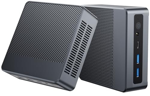 Tunhail Mini PC, Mini computer con Alder Lake-N N100 (fino a 3,4 GHz), 16 GB DDR4 512 GB SSD, Mini PC Desktop, HDMI 2.1, 4 porte USB 3.0, WiFi6, BT5.2, RJ45 per aziende, uffici domestici