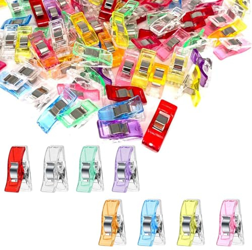 130 PCS Multi-Color Sewing Clips - Durable Quilting Tools for Sewing, Knitting, Crocheting, Paper & DIY Projects
