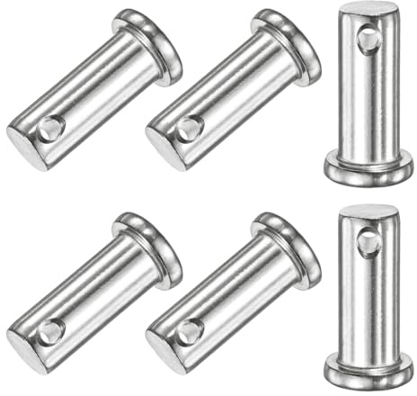 M METERXITY 6er Pcs Einloch Bolzen M10 x 20mm 304 Edelstahl Flachkopf Bolzen Für Mechanische Verbindungen/Festteile/Schiffstakelage Wiederverwendbarer Gelenkbolzen