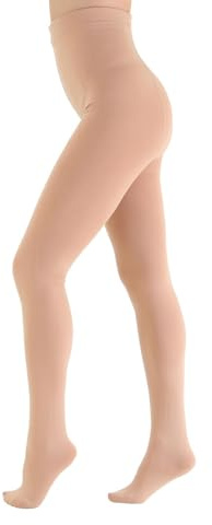 Mayoii Fleece Lined Tights Women – Thermal Tights Women Fleece Lined, 150g Thick Stretch Warm Winter Leggings, Slim Fit & Comfortable (UK, Alpha, One Size, Regular, Regular, Nude-【65-90kg】)