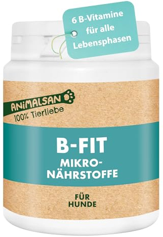 B-Fit Vitamin-B-Komplex bei erhöhtem Bedarf für Hunde, 100 Tabletten | Ergänzungsfuttermittel mit Vitamin B1, B2, B5, B6, B12 & Folsäure – zur täglichen Versorgung