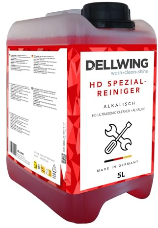Dellwing HD Detergente speciale 5 l, concentrato alcalino per parti automobilistiche, carburatori e iniettori, Made in Germany