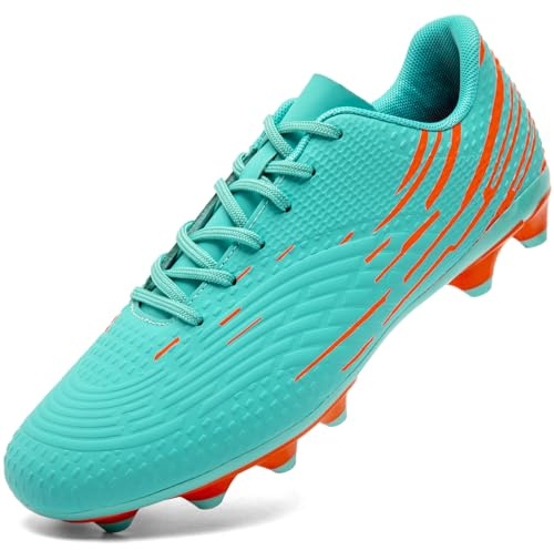 DimaiGlobal Botas de Fútbol Hombre Zapatos de Fútbol con Tacos Altos para Césped Natural e Indoor Antideslizantes para Entrenamiento y Fútbol Sala Zapatillas de Fútbol