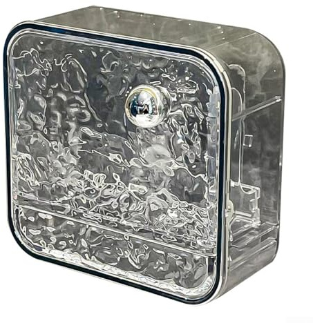 Stansa tvålställ för hushållsbruk väggmonterad design med effektivt dräneringssystem (silver)