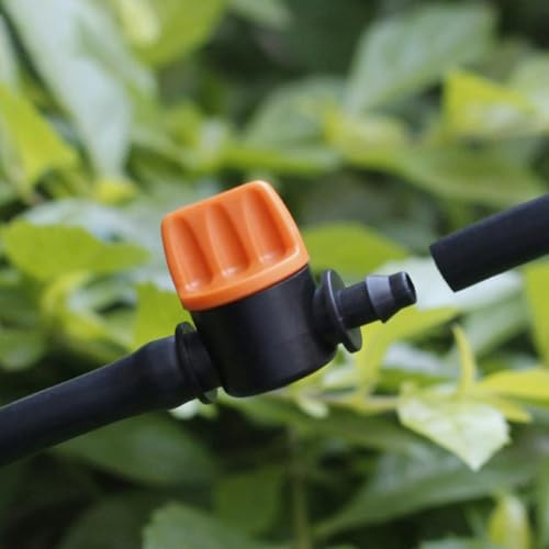 Confezione da 20 piccole valvole spinate per tubo da 4 mm o 7 mm, compatibile con applicazioni di irrigazione a bassa pressione in azienda e in casa