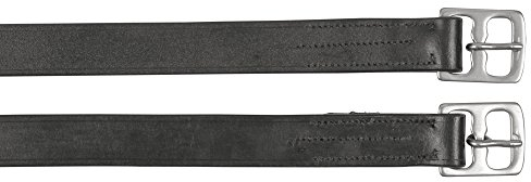 Kerbl Steigbügelriemen Leder, schwarz, Länge 145 cm