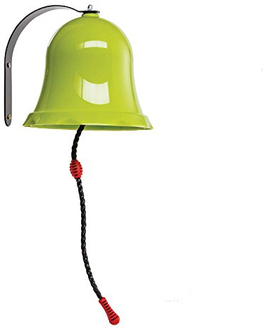 Gartenpirat Glocke apfelgrün aus PP/Metall für Kinder aussen