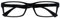UV Reader Lunettes de Lecture Noir Designer Style Hommes/Femmes UVR092BK +2,50