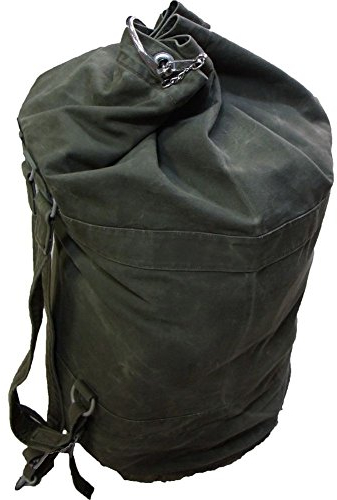 Armeeverkauf Original Bundeswehr BW Seesack 120l Ösen Verschlussbügel Rucksack Oliv