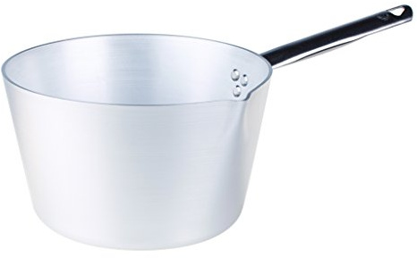 Pentole Agnelli ALMA10914 Casseruola Conica con Manico in Acciaio, Alluminio Professionale 3 mm, 14 cm