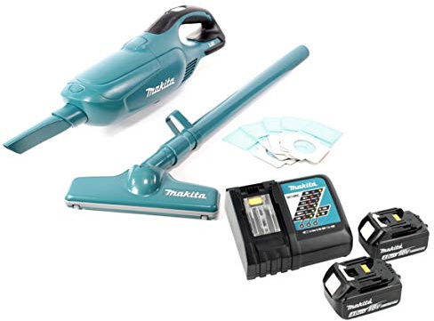 Makita DCL 182 RM Akku Staubsauger 18 V + 2x Akku 4,0 Ah + Ladegerät