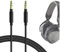 GEEKRIA QuickFit Audio Kabel Kompatibel mit Master & Dynamic MG20, V-MODA, TREBLAB, SMS Audio, KOSS, HiFiMAN, Grado, Ghostek Kopfhörer, 3.5mm Ersatz-Stereokabel für Kopfhörer (1.2 m)