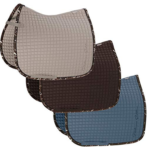Eskadron Platinum Cotton Schabracke in vintageblue, Greige, havannabrown, Größe:Pony Dressur (PD), Farbe:havannabrown