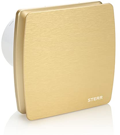 STERR Bathroom Extractor Fan LFS100-QZ 100 mm with Backdraft Shutter Gold - Silent Bathroom Fan