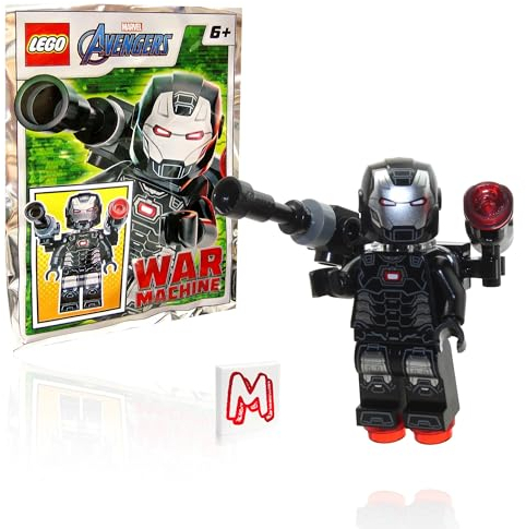 LEGO Marvel Super Heroes Avengers Infinity War Minifigure - War Machine with Blasters Foil Pack