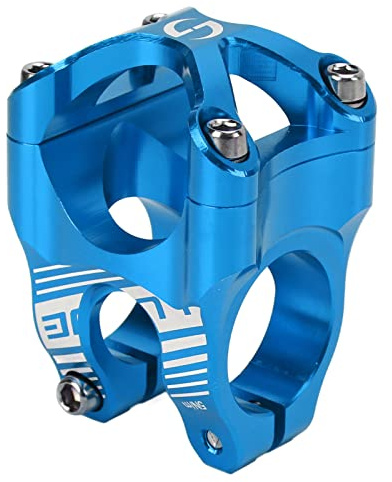 Attacco Manubrio Bici, Attacco Manubrio 31.8 Attacco Manubrio Bici da 35 Mm Attacco Manubrio Corto Attacco Manubrio Mtb Leggero in Lega di Alluminio CNC Ad Alta Resistenza per Mountain Bike da(Blu)