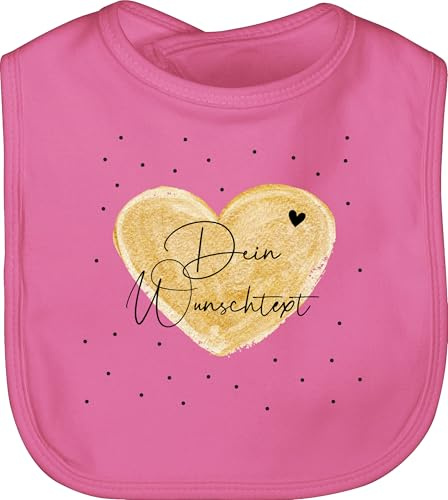 Geschenk mit Namen personalisiert by Shirtracer - Baby Lätzchen - Aufdruck selbst gestalten - Dein Wunschtext I Geschenk personalisiert Weihnachten I Vatertag I Muttertag I Geburtstag