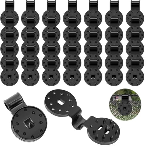 Schattiernetz Clip 60 Stück Schattentuch Clips Kunststoff Clips für Schutztuc Shade Cloth Clips Windschutznetz Clip für Außenbereich Gewächshäusern Gartennetzen Fixed Clip