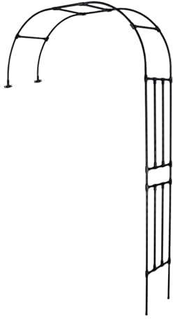 LIYI929GP Halbseitiger Gartenbogen, Gartenhalbbogen Rahmen Blumenständer Stark Robust, Wetterbeständig Rankhilfe Halbbogen Verzinkt Rosen Halbbogen Garten Torbogen, Kunststoffbeschichtetes Stahlrohr