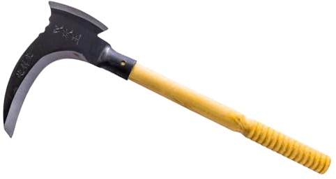 Ljxquisite Generale falciforme in acciaio al manganese falciola falciola metallo strumento di taglio durevole utensili agricoli domestici Multifunzionale doppio decespugliatore per attrezzi da