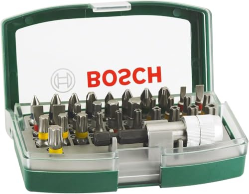 Bosch 32pc. Screwdriver Bit Set (PH-, PZ-, Hex-, T-, TH-, S-Bit, Accessories Drill and Screwdriver) (Pack of 5)