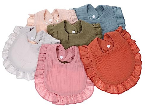 UPKOCH 6stücke Teiliges Set Bandana Spucktücher Aus Saugfähige Und Atmungsaktive Lätzchen Für Neugeborene Verschiedenen Farben Für Jungen Und Mädchen